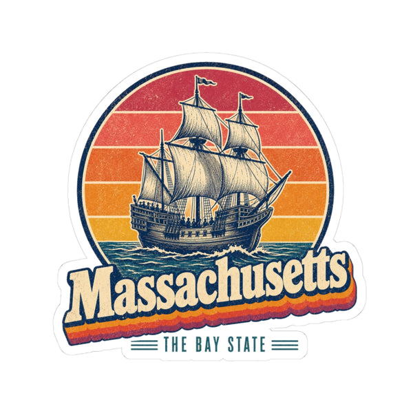 Massachusetts Mayflower Ship Sticker
