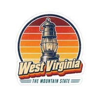 West Virginia Coal Miners Lantern Sticker