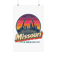 Missouri Retro Sunset Poster