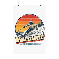 Vermont Skiing Poster