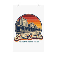 South Dakota Deadwood Old West Poster