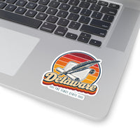 Delaware Constitution Quill And Scroll Sticker