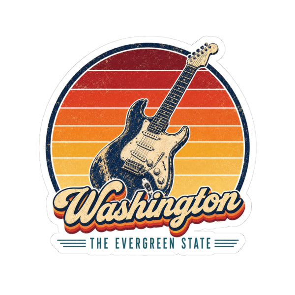 Washington Grunge Guitar Sticker