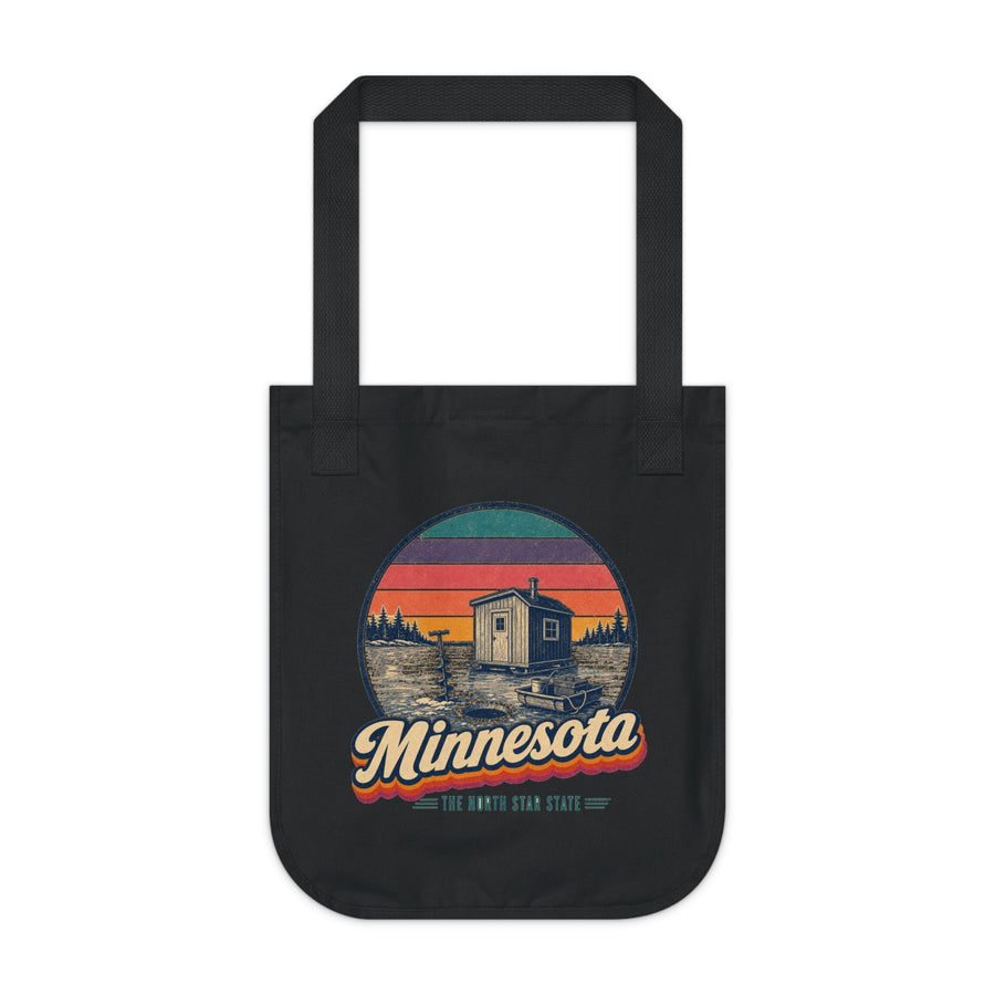 Minnesota Ice Fishing House Tote Bag