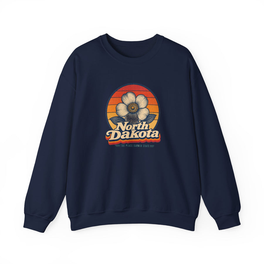 North Dakota Wild Prairie Rose Sweatshirt