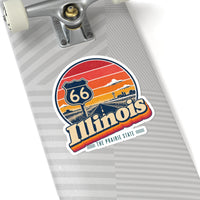 Illinois Route 66 Start Sign Sticker