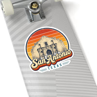 San Antonio Retro Sunset Sticker
