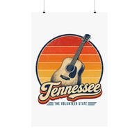 Tennessee Acoustic Guitar Nashville Poster