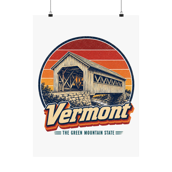 Vermont Covered Bridge Poster