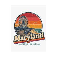 Maryland Ocean City Boardwalk Poster