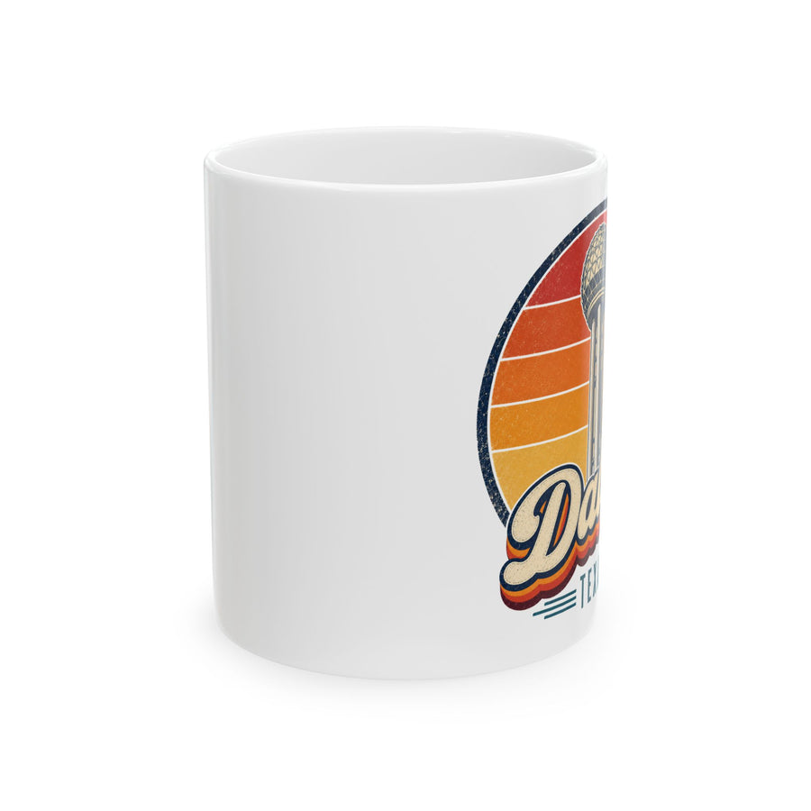 Dallas Retro Sunset Mug