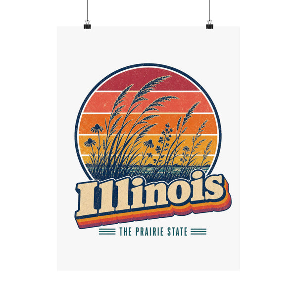Illinois Tall Prairie Grass Poster