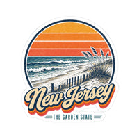 New Jersey Jersey Shore Beach Sticker