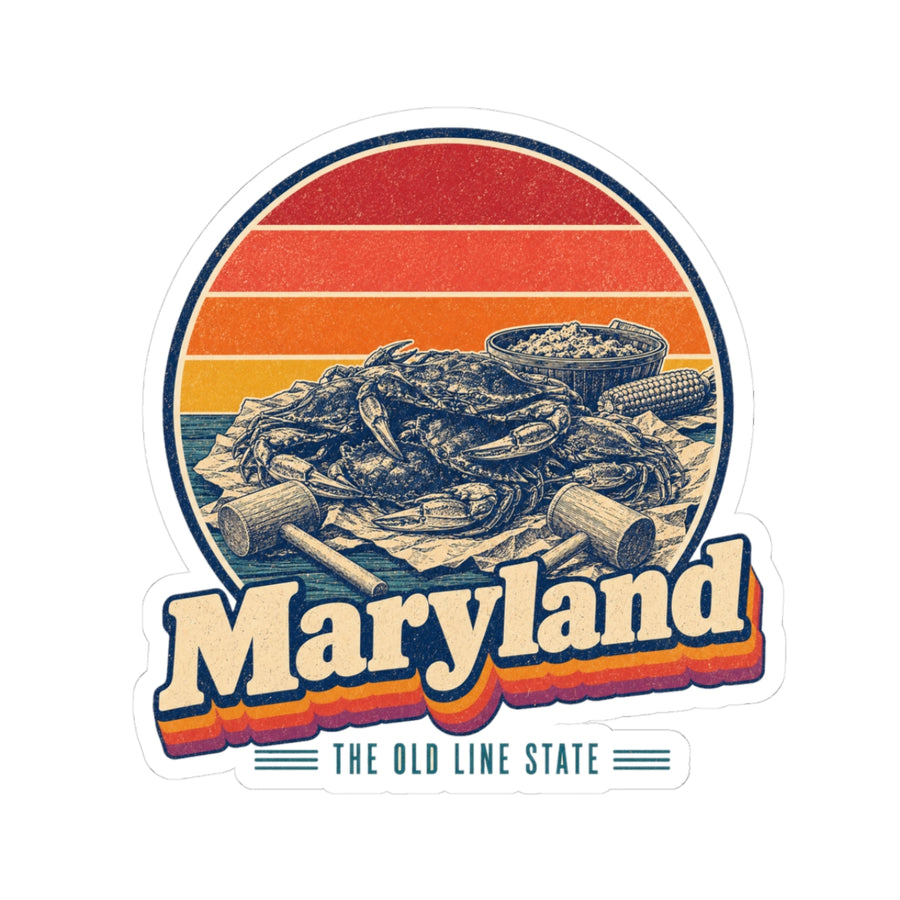 Maryland Crab Feast With Mallets Sticker