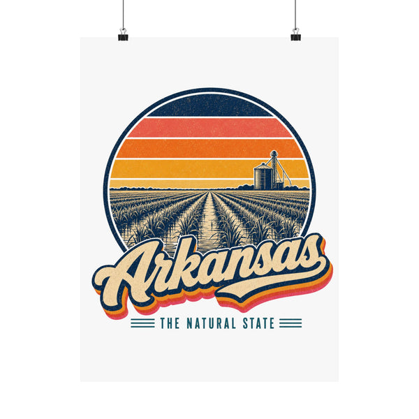 Arkansas Rice Fields Poster