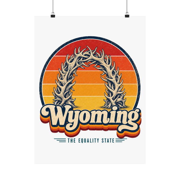 Wyoming Elk Antler Arch Poster