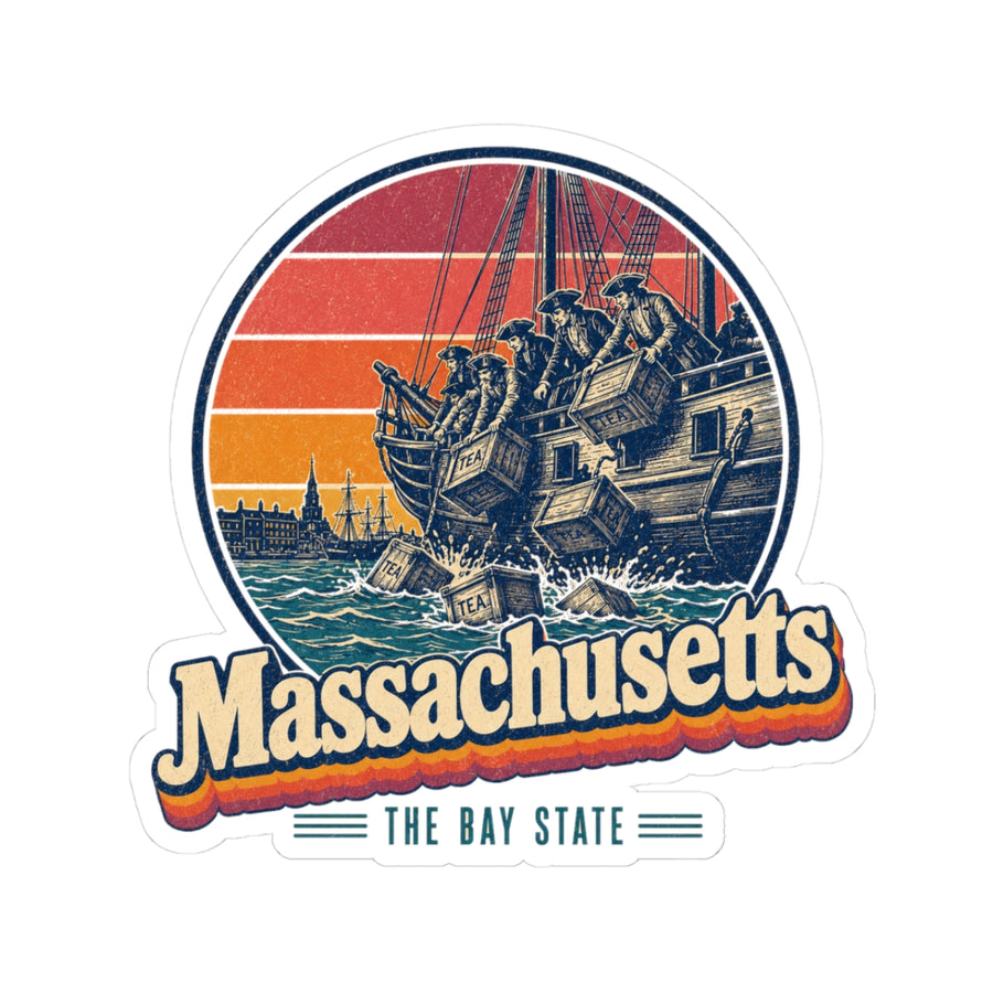 Massachusetts Boston Tea Party Sticker