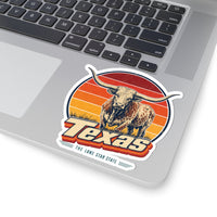 Texas Longhorn Steer Sticker