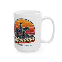 Montana Cowboy On Horseback Mug