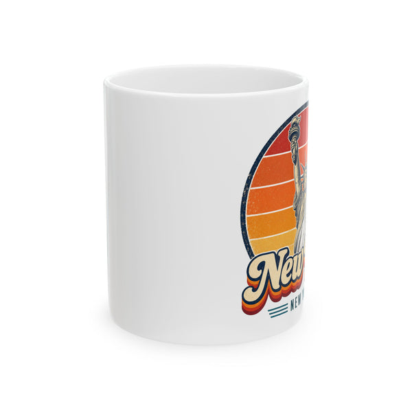 New York City Retro Sunset Mug