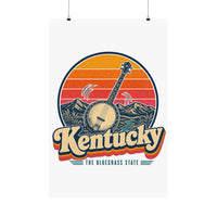 Kentucky Bluegrass Banjo Poster