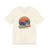 Wisconsin Retro Sunset Tee