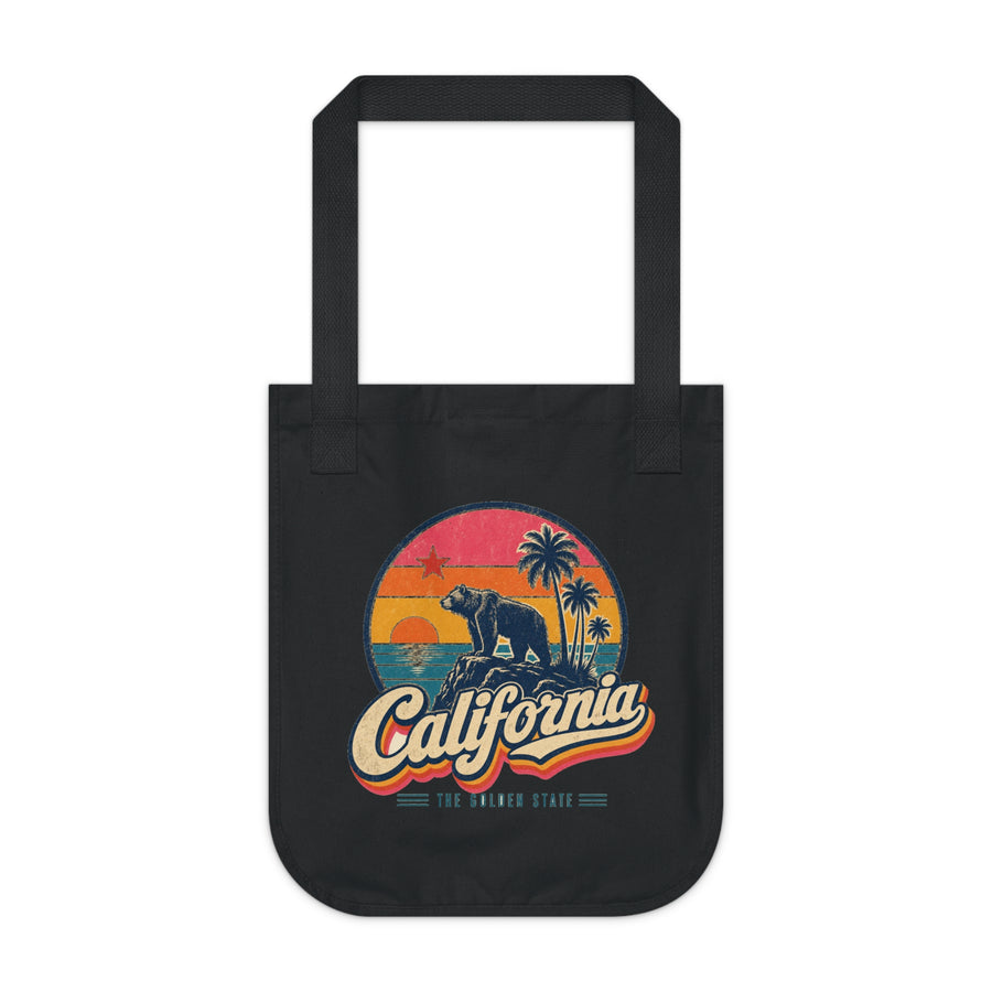 California Retro Sunset Tote Bag