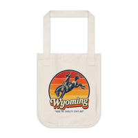 Wyoming Bucking Bronco Cowboy Tote Bag
