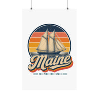 Maine Windjammer Schooner Poster