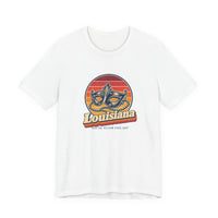 Louisiana Mardi Gras Mask And Beads Tee