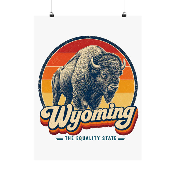 Wyoming Bison Poster