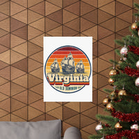 Virginia Jamestown Ships Poster