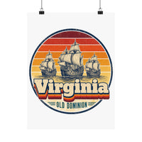 Virginia Jamestown Ships Poster