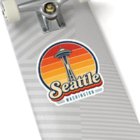Seattle Retro Sunset Sticker