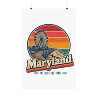 Maryland Ocean City Boardwalk Poster