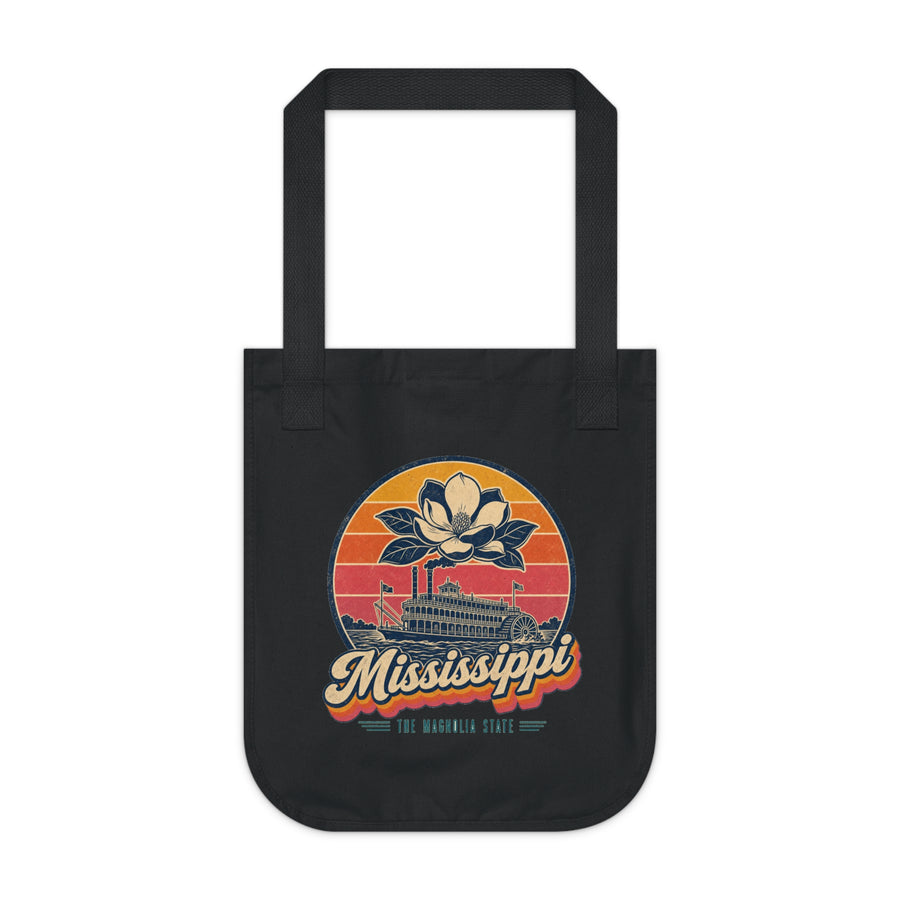 Mississippi Retro Sunset Tote Bag