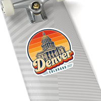 Denver Retro Sunset Sticker
