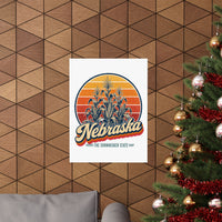Nebraska Corn Stalks Poster