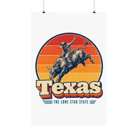Texas Rodeo Bull Rider Poster