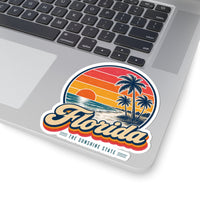 Florida Palm Trees And Beach Sticker
