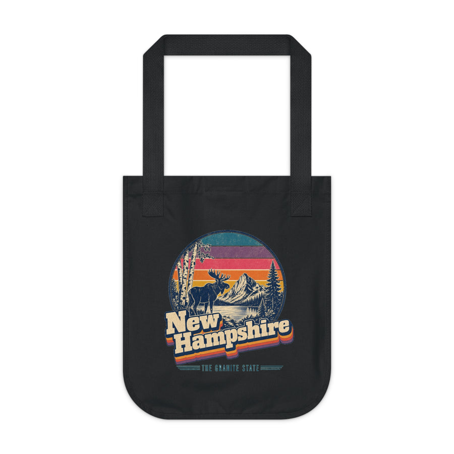 New Hampshire Retro Sunset Tote Bag