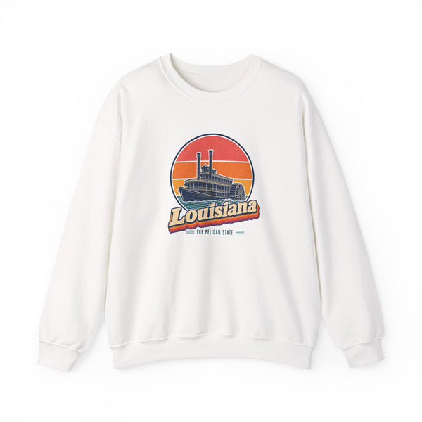 Louisiana Paddlewheel Steamboat Sweatshirt