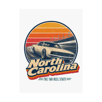 North Carolina Stock Car Racing Poster