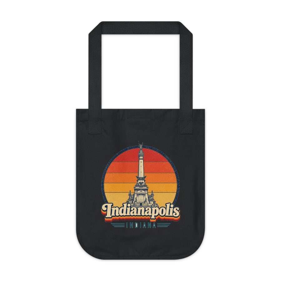 Indianapolis Retro Sunset Tote Bag
