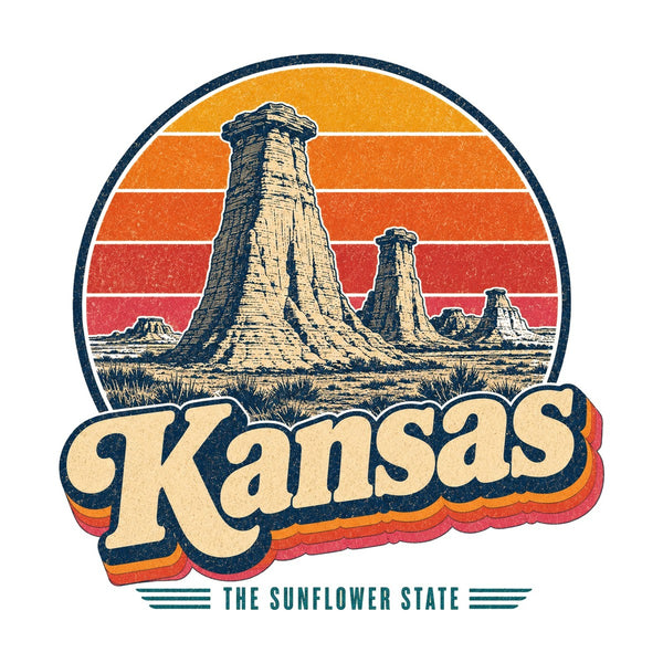 Kansas Monument Rocks Tee