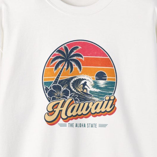 Hawaii Retro Sunset Sweatshirt