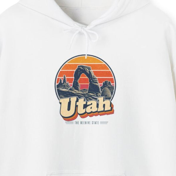 Utah Retro Sunset Hoodie