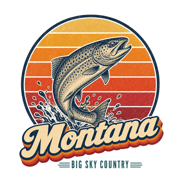 Montana Trout Leaping Tee