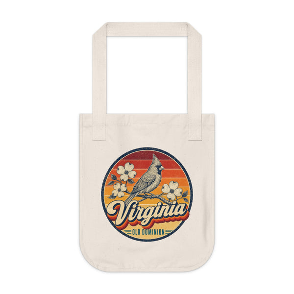 Virginia Cardinal On Dogwood Tote Bag