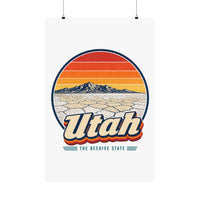 Utah Bonneville Salt Flats Poster